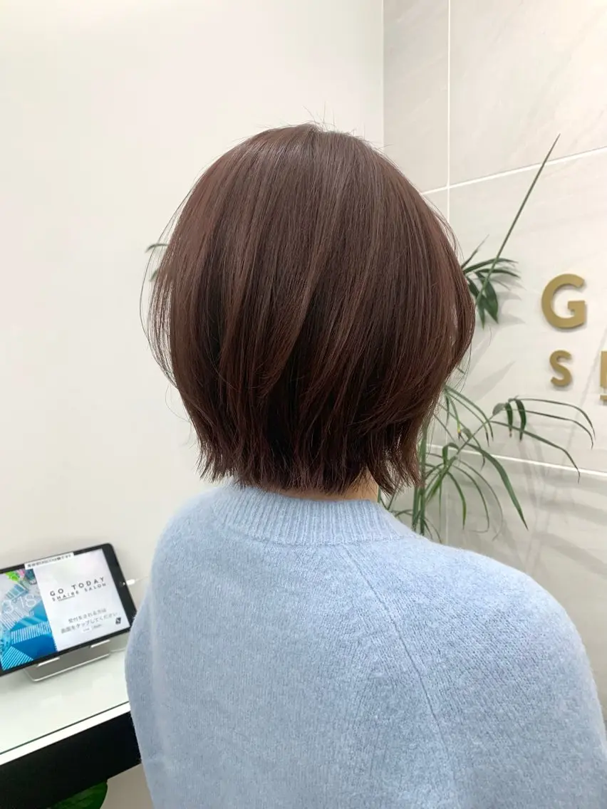ショート カラー ショートレイヤー レイヤーカット ショートヘア カット ヘアカラー ヘッドスパ 本格ヘッドスパ🌿 ×ヘア 佐藤のヘアスタイル