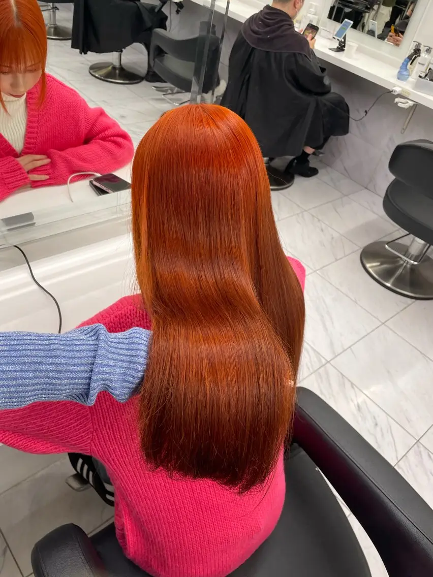 ロング カラー ヘアアレンジ ヘアカラー トリートメント ヘアセット 💗横浜美容室 💗HARUNAのヘアスタイル