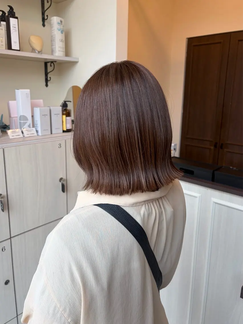 ミディアム カット ヘアカラー Uni. wakabaのヘアスタイル