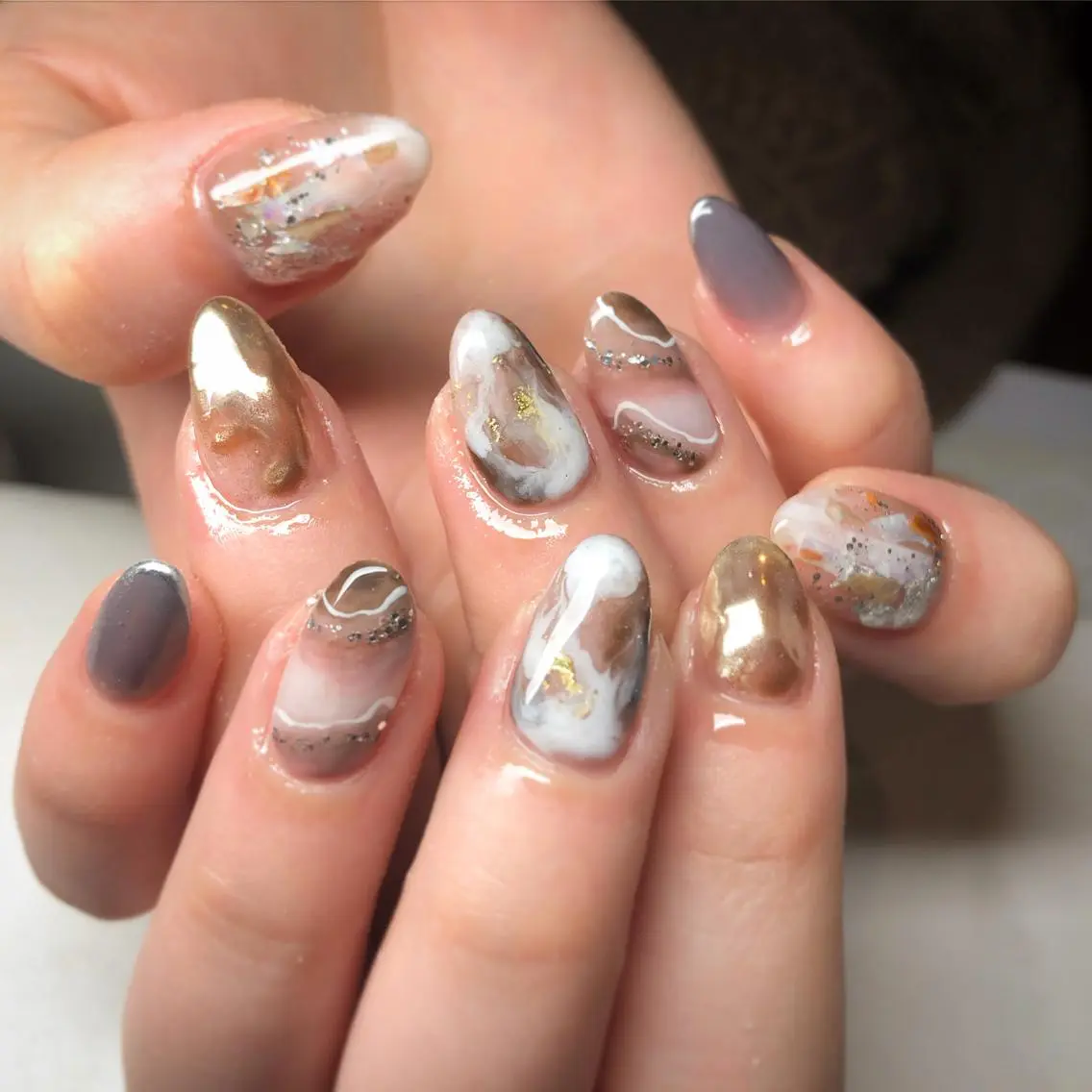 ネイル ニュアンスネイル Maggie staffのネイルデザイン