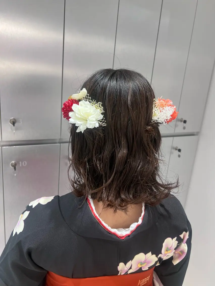 ショート 着付け 🌈 YUUNA🌈のヘアスタイル