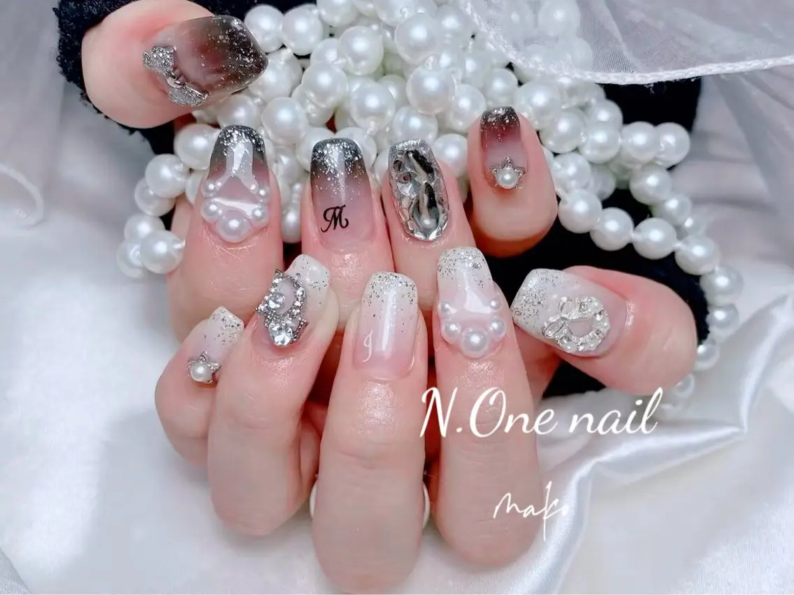 ネイル ハンドネイル 長いだし/スカルプ/ パラシェルN.oneのネイルデザイン