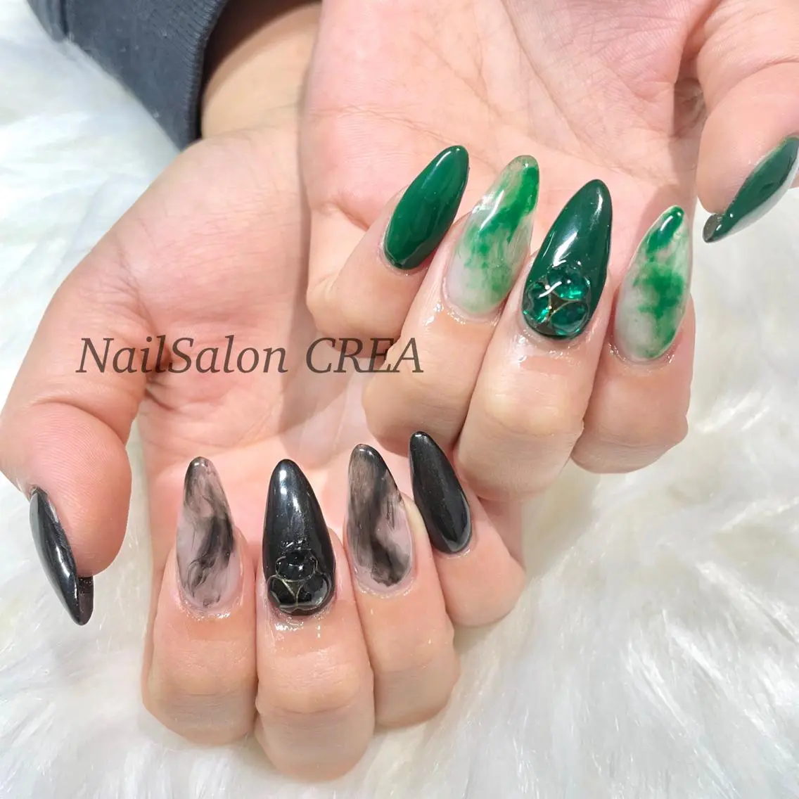 ネイル ストーンネイル NailSalon CREAのネイルデザイン
