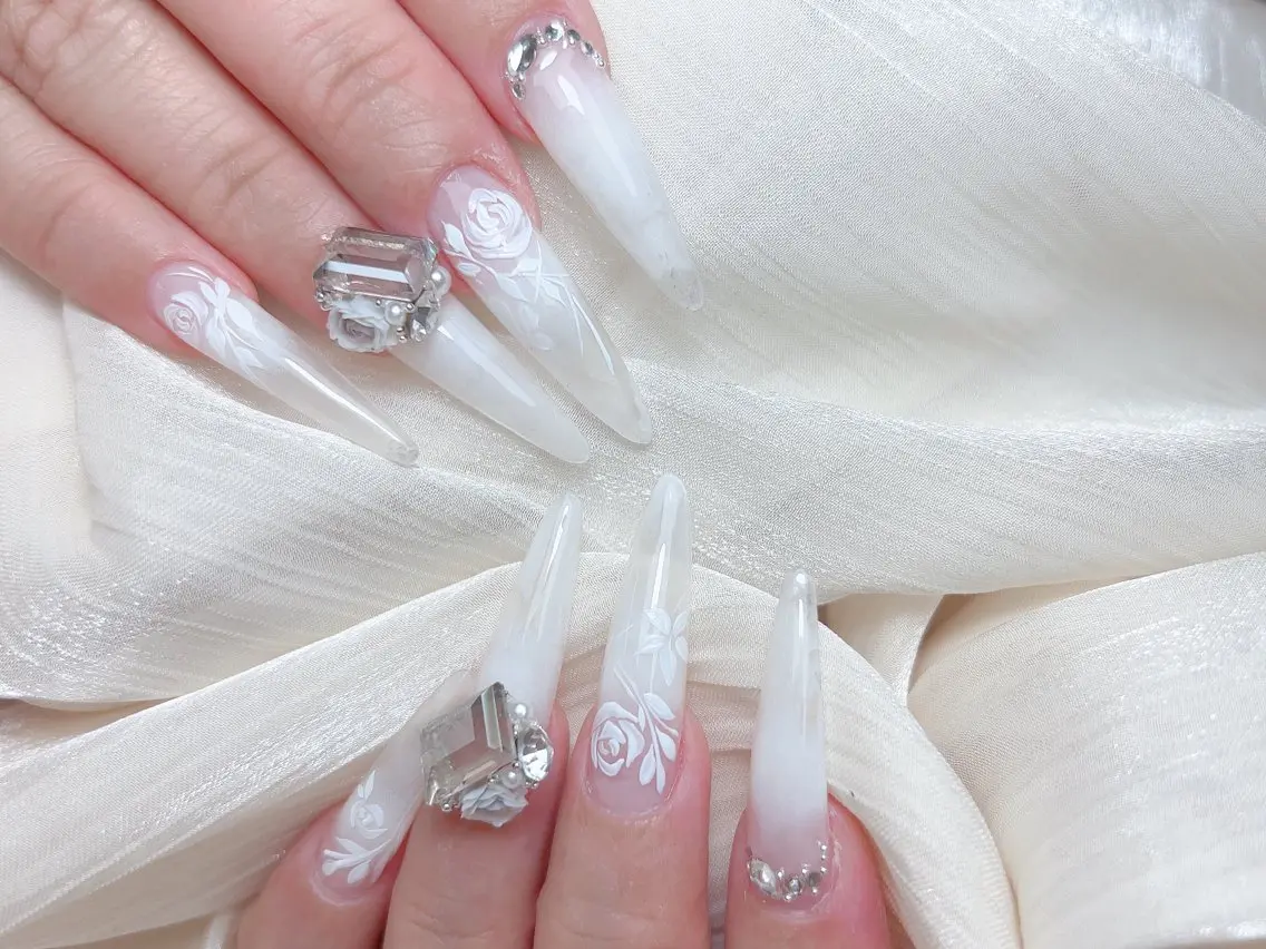 ネイル ハンドネイル M 🌷Nail 長さだし専門店のネイルデザイン