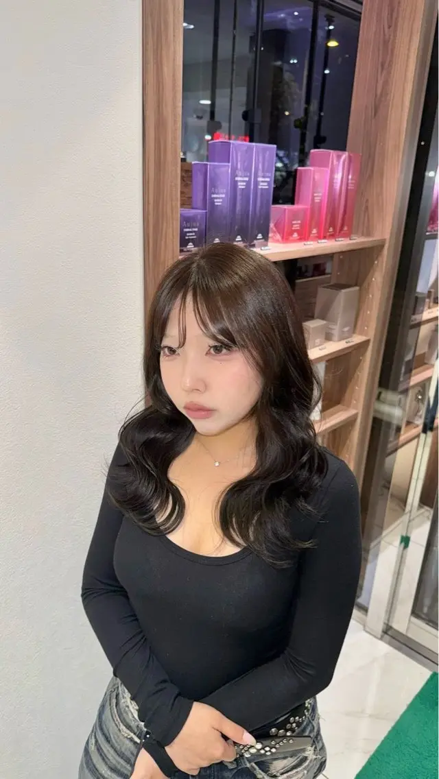 ロング カラー グレージュ レイヤーカット ヘアカラー トリートメント 桜新町/ Mea⭐︎のヘアスタイル