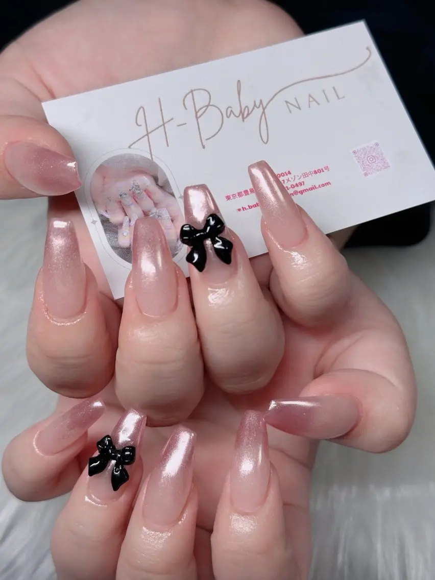 ネイル フレンチネイル ジェルネイル ハロウィン キラキラネイル 韓国ネイル H.baby Nail Salonのネイルデザイン