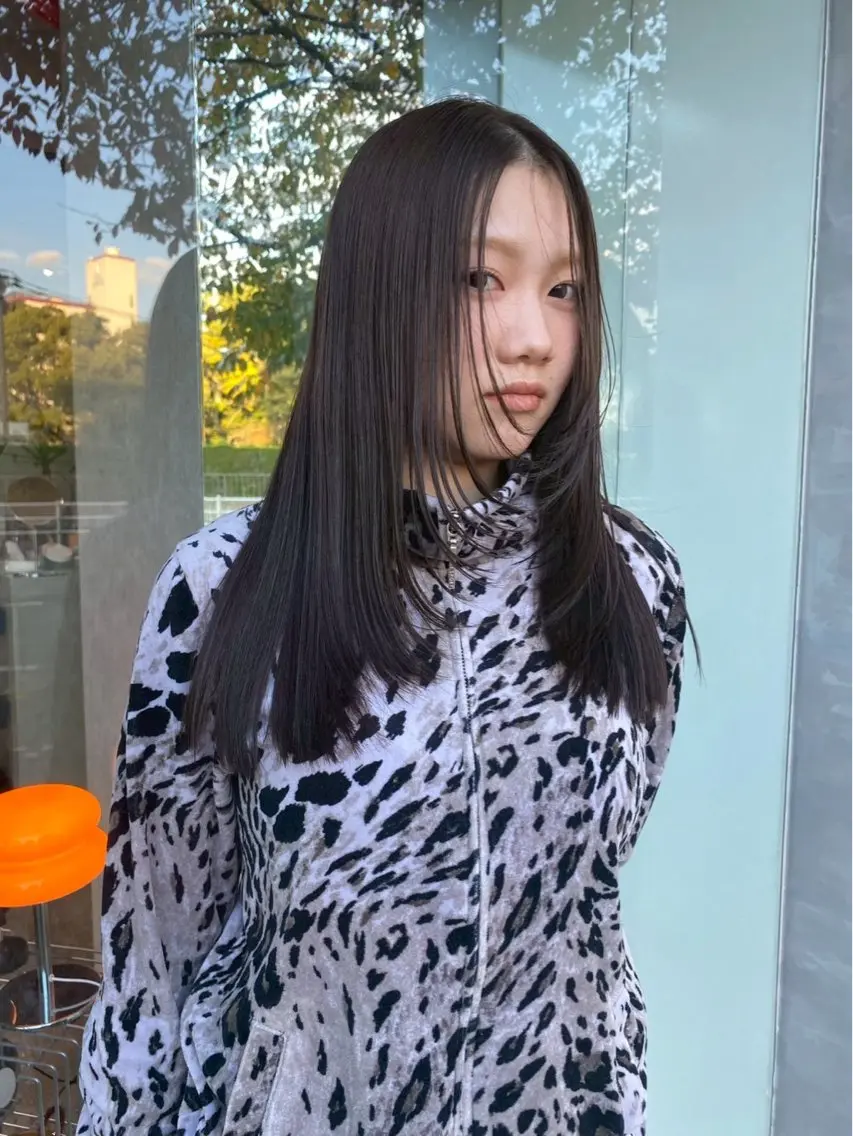 ロング カラー 顔まわりレイヤー レイヤーカット カット ヘアカラー トリートメント qpula クプラのヘアスタイル