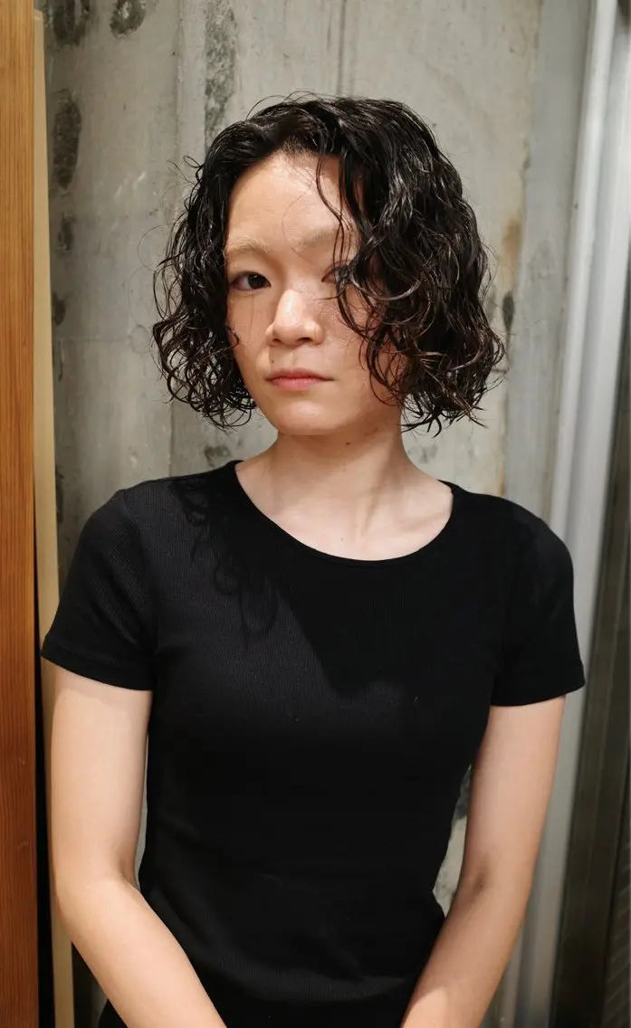 ショート パーマ パーマ 西宮北口パーマ特化 鮫島竜海のヘアスタイル