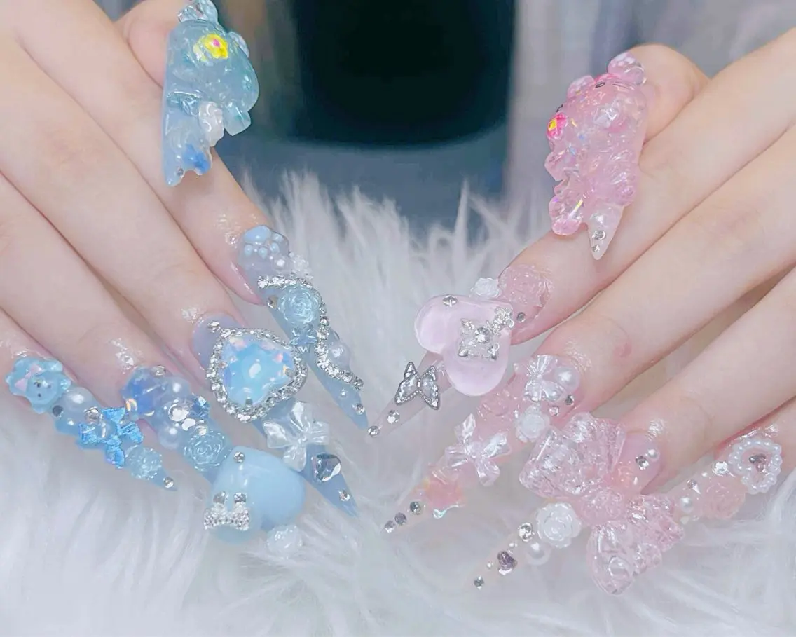 ネイル チークネイル 長さ出し フットネイル 韓国ネイル マグネットネイル ハンドネイル ハンドケア AN NAIL _HOAのネイルデザイン