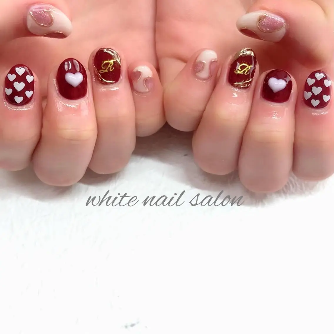 ネイル ジェルネイル ハードジェル ラメ(グリッター) 持ち込み ソフトジェル white nail salonのネイルデザイン