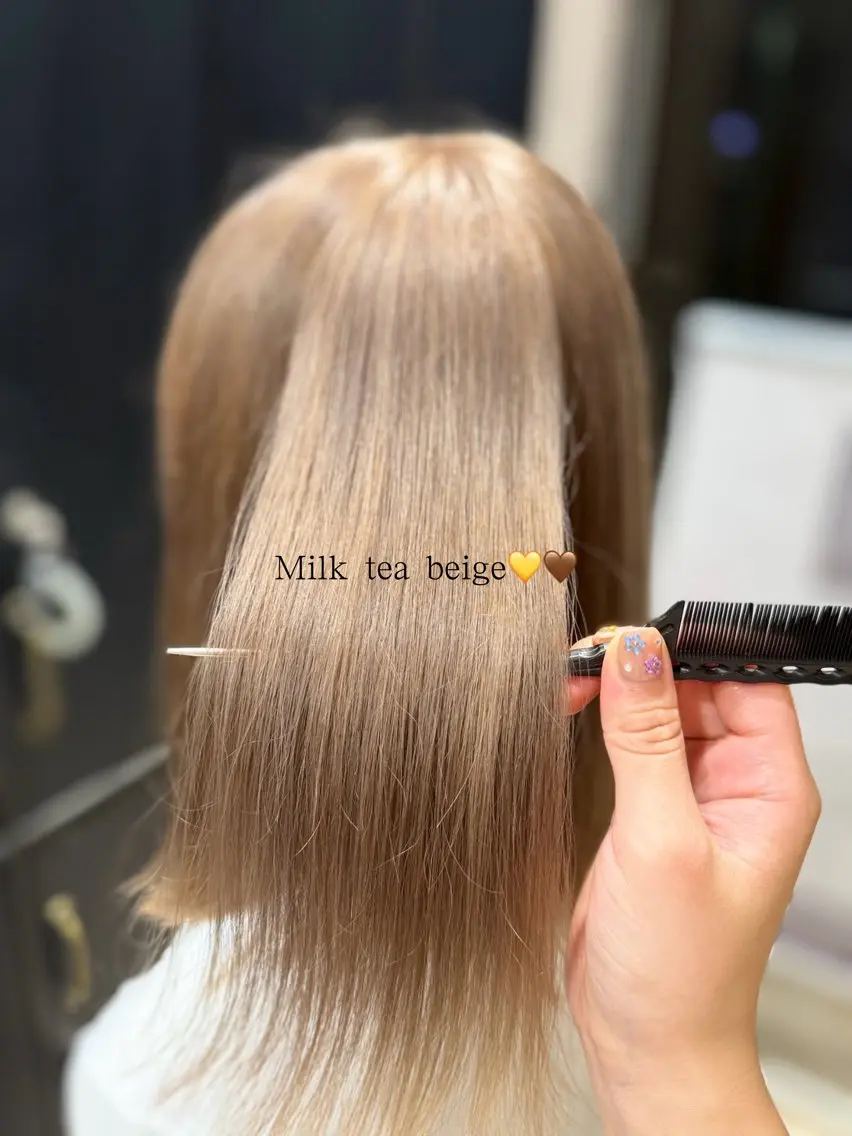 ミディアム ヘアカラー カラーモデル募集🌺 Earth長田百香のヘアスタイル