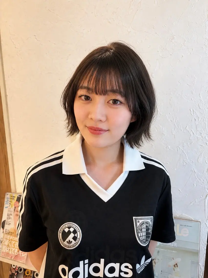 カラー ブリーチ ダブルカラー グレージュ ブリーチなしカラー cie ヒナタのヘアスタイル