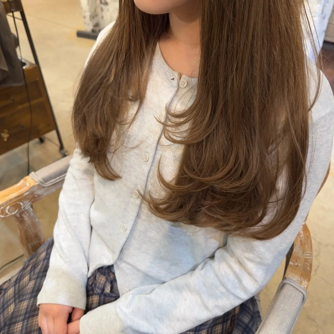 セミロング カラー ブリーチ ヘアカラー 中村 龍輝のヘアスタイル
