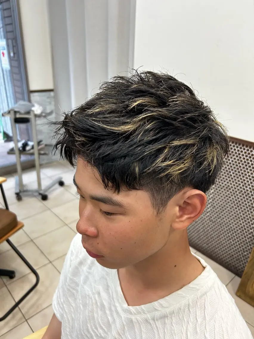 メンズ カット ヘアカラー メンズ特化/カット: パーマ🔥REO🔥のヘアスタイル
