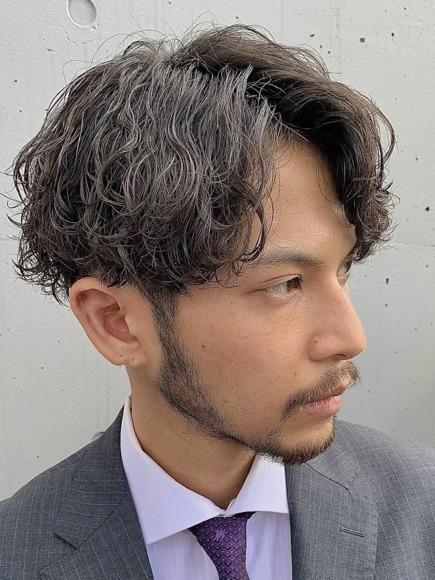 パーマ メンズ 室谷 柚羽のヘアスタイル