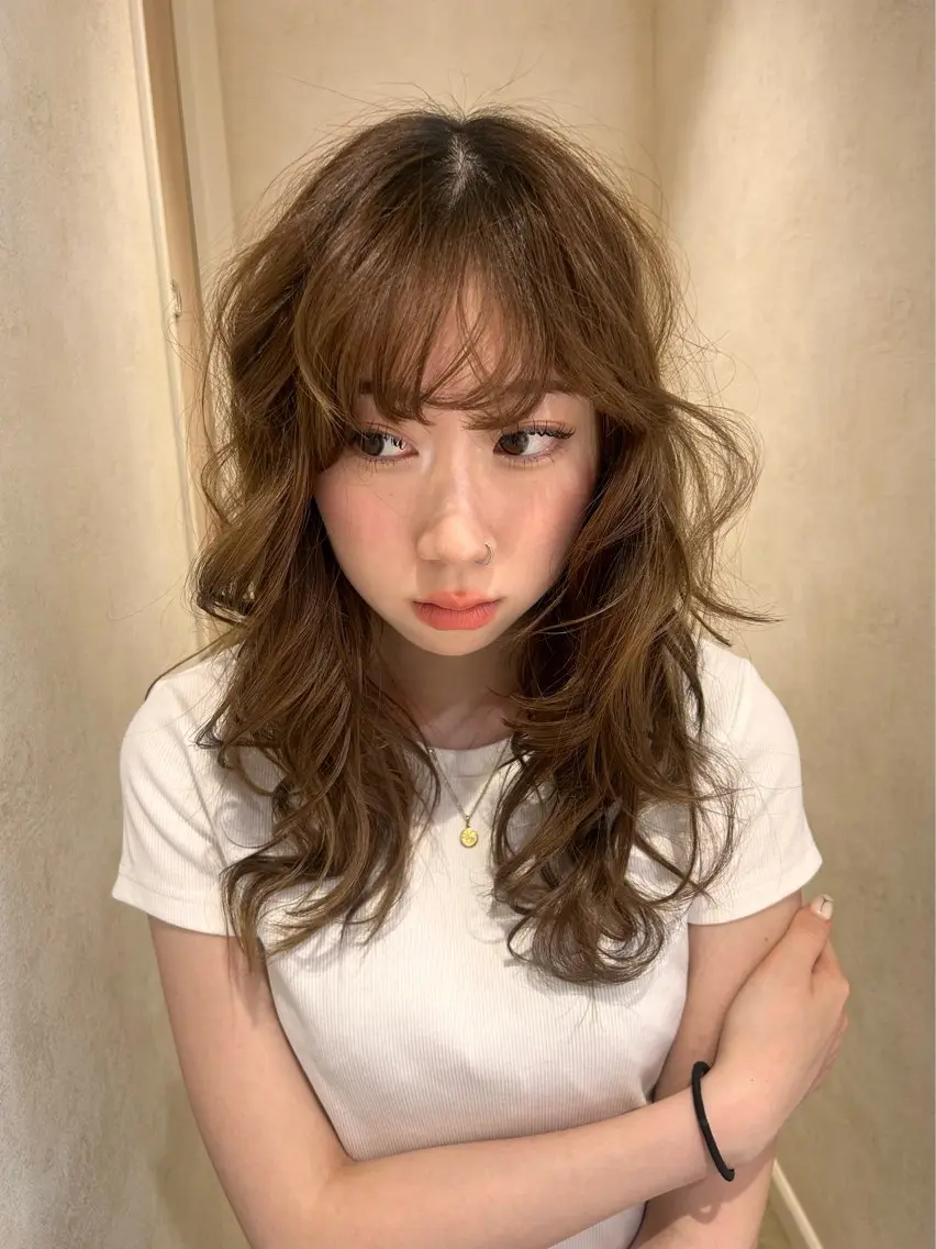 ロング カラー ベージュカラー カット ヘアカラー カラー/ナチュラル /パーマ/yukaのヘアスタイル