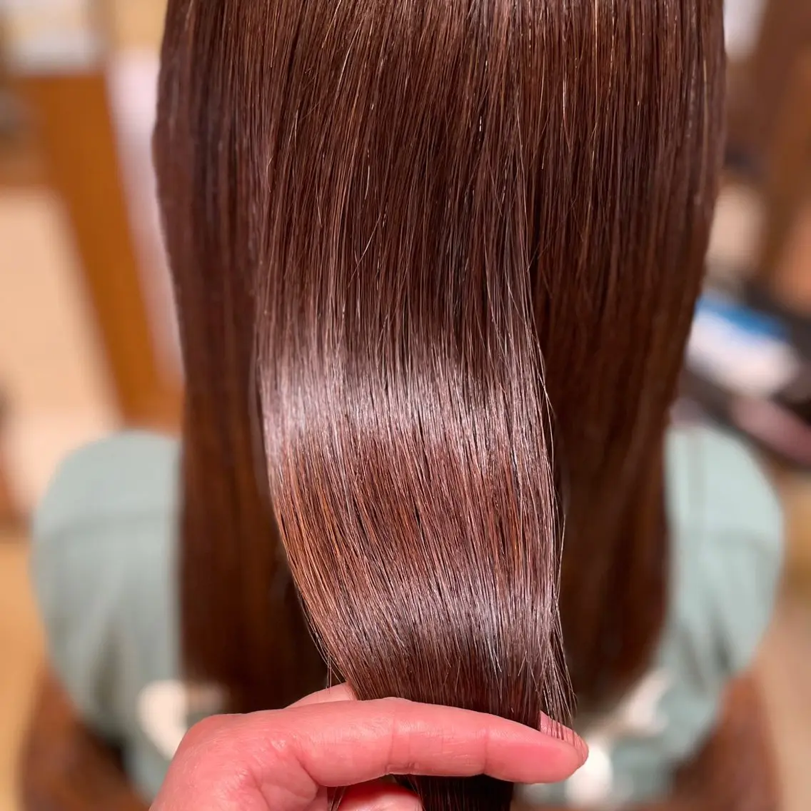 ロング 髪質改善縮毛矯正 美容師✂️山崎竜二のヘアスタイル