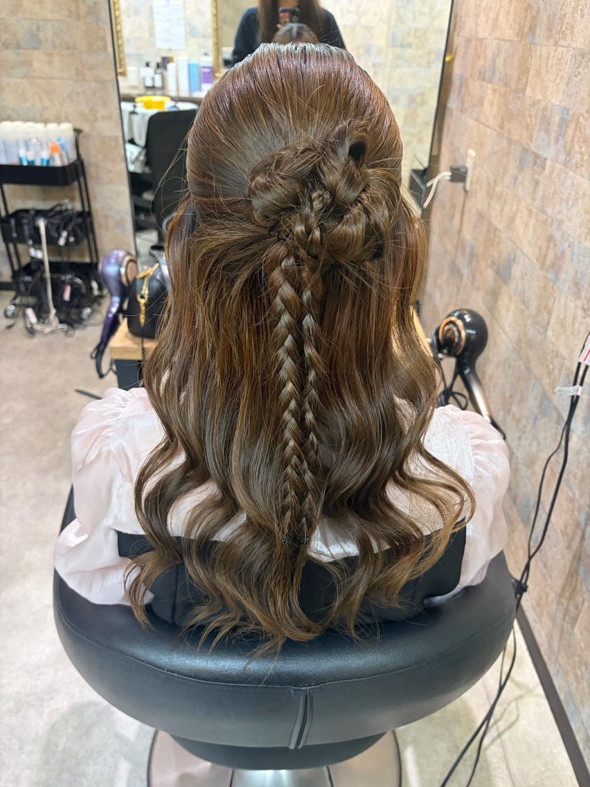 ロング ヘアアレンジ ヘアセット 前田 みのりのヘアスタイル