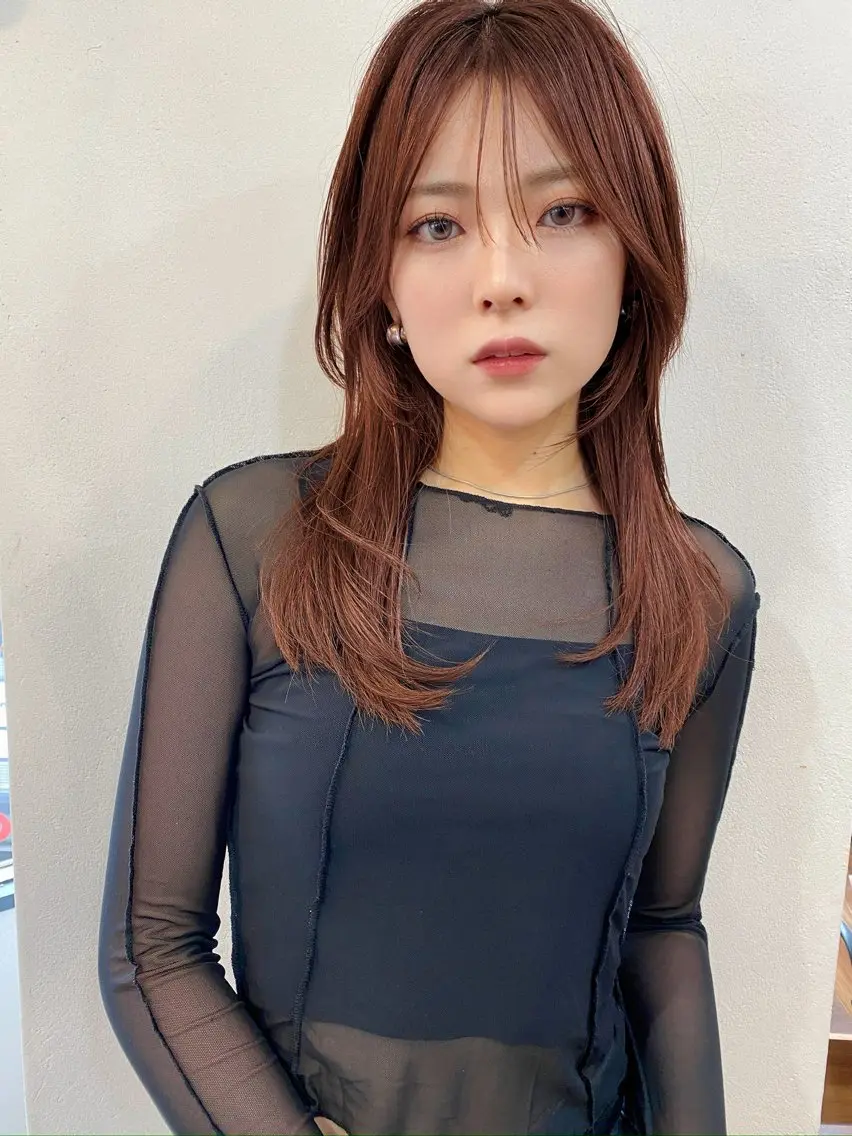 セミロング カラー レイヤーカット 似合わせレイヤー 🇰🇷荒木洋文のヘアスタイル