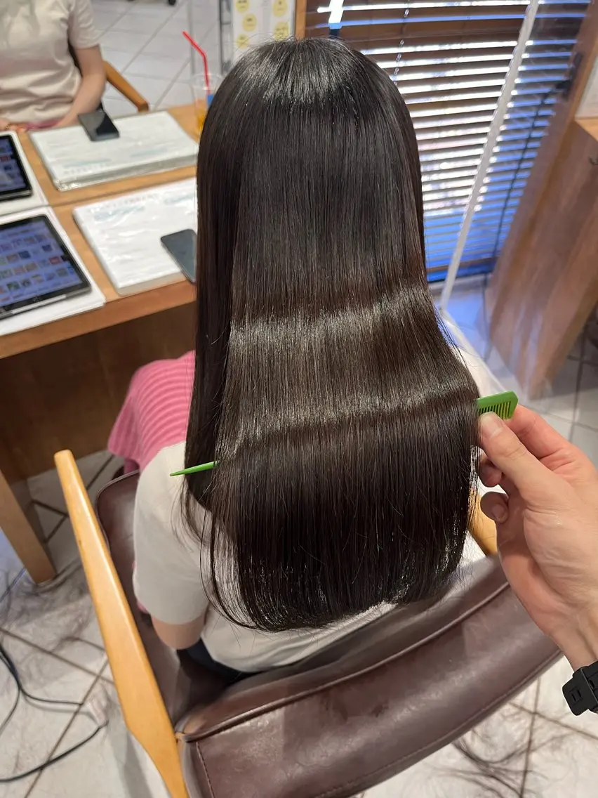 ロング 髪質改善 カット ヘアカラー トリートメント 似合わせ/髪質改善 /Bonheur京介のヘアスタイル