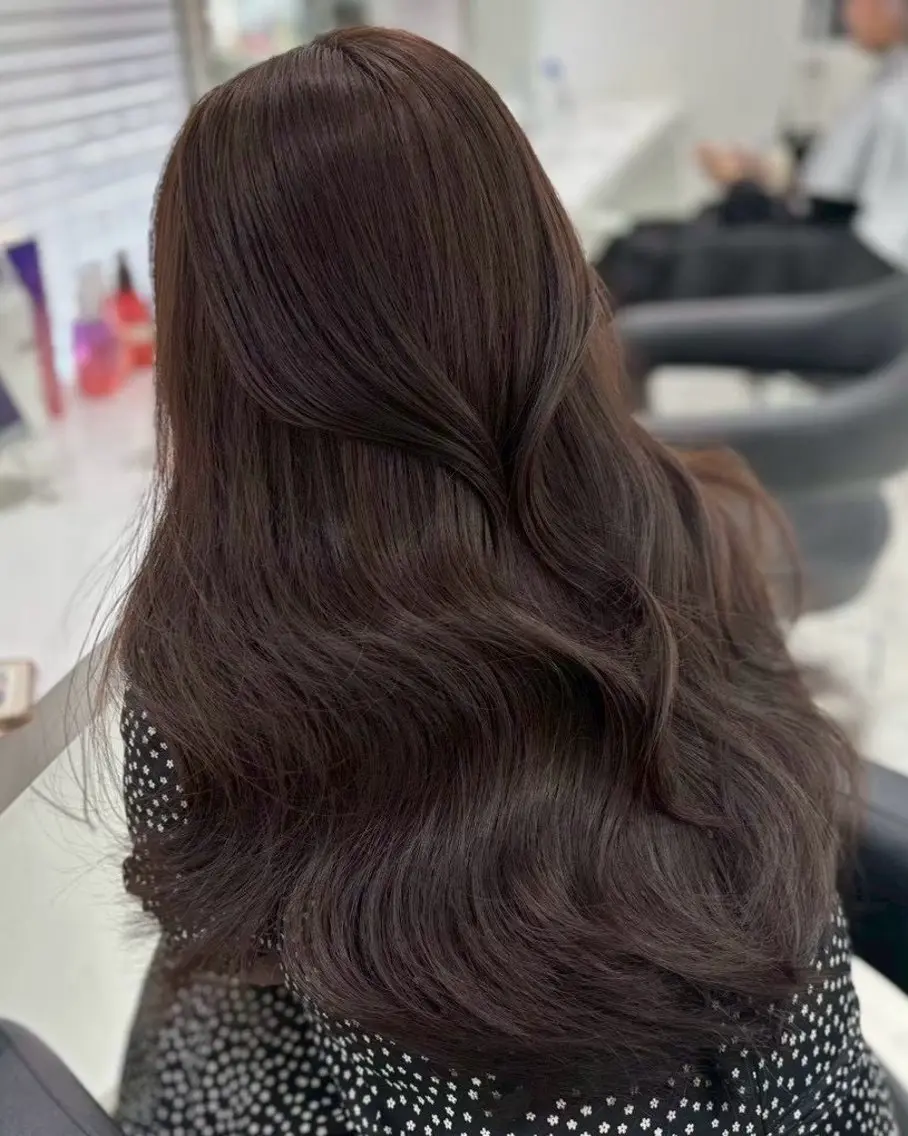 ロング ヘアカラー トリートメント 越智 海斗のヘアスタイル