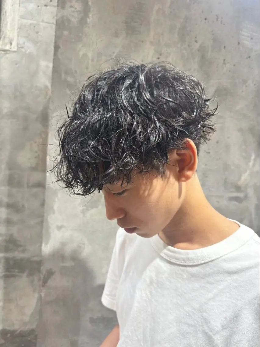 ミディアム パーマ カット パーマ toa/ メンズのヘアスタイル