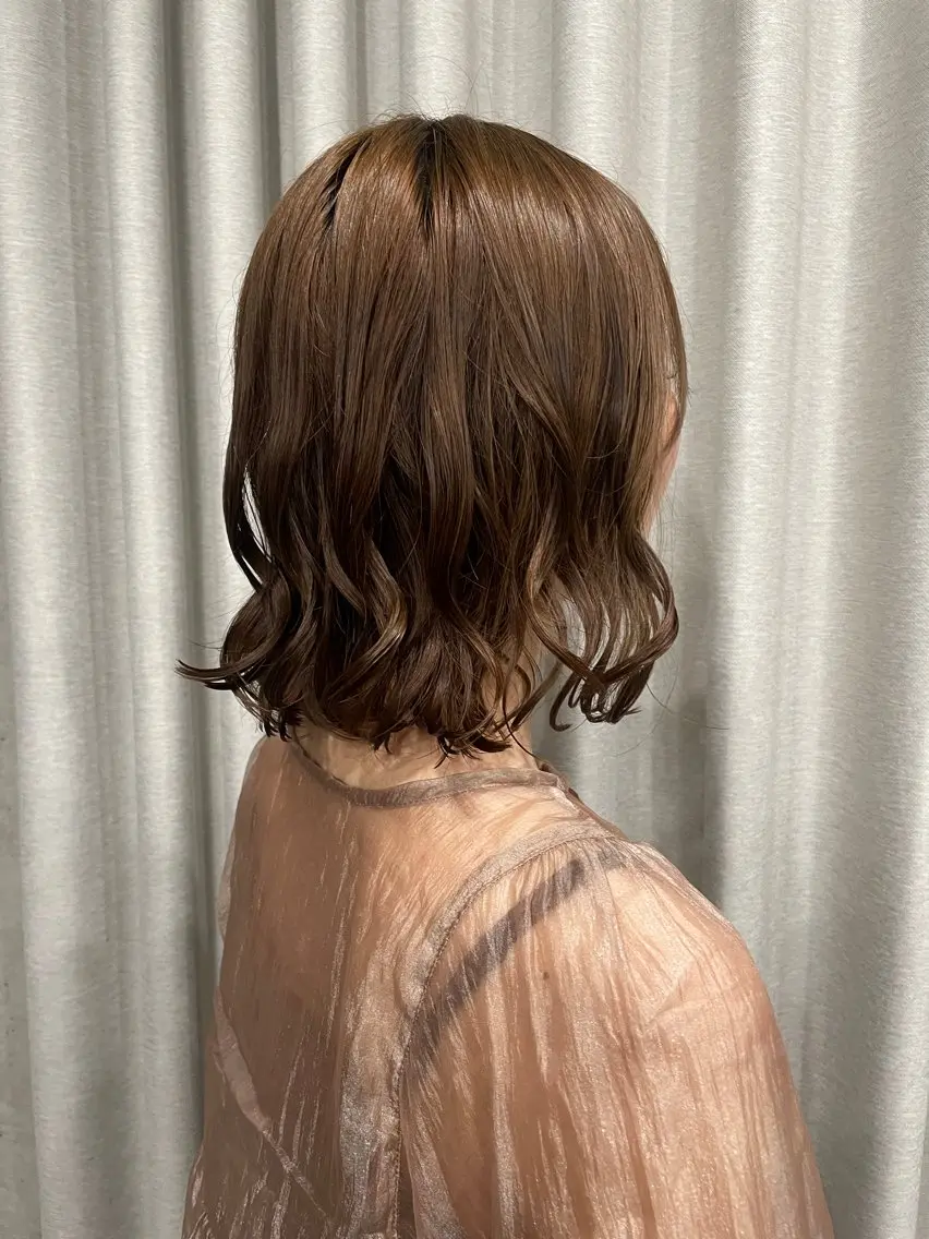 パーマ ショートボブ/似合 わせショート/表参道のヘアスタイル