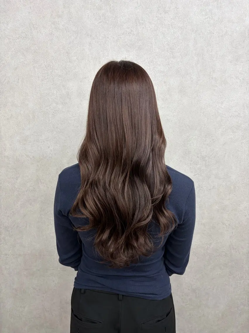 ロング カラー ラベンダーカラー 倉澤 愛理のヘアスタイル