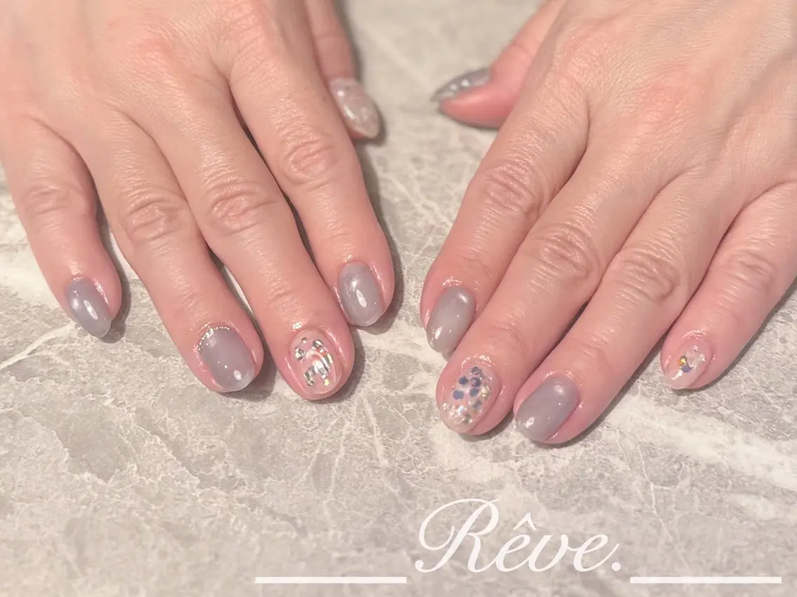 ネイル ハンドネイル Reve. 黒澤のネイルデザイン