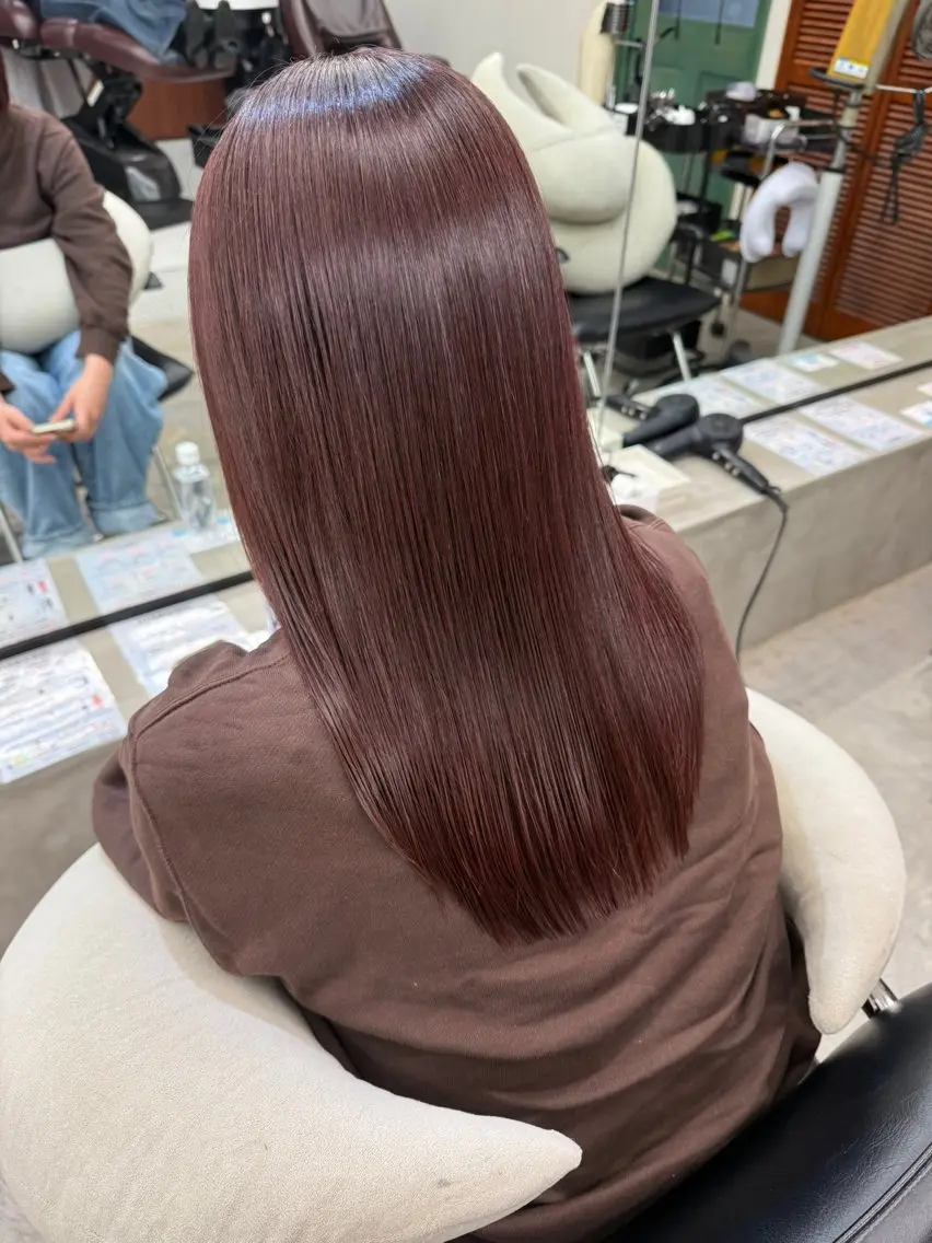 ロング カラー 髪質改善 トリートメント カット ヘアカラー 🎀うる艶モテ髪🎀 透明感/ユナのヘアスタイル