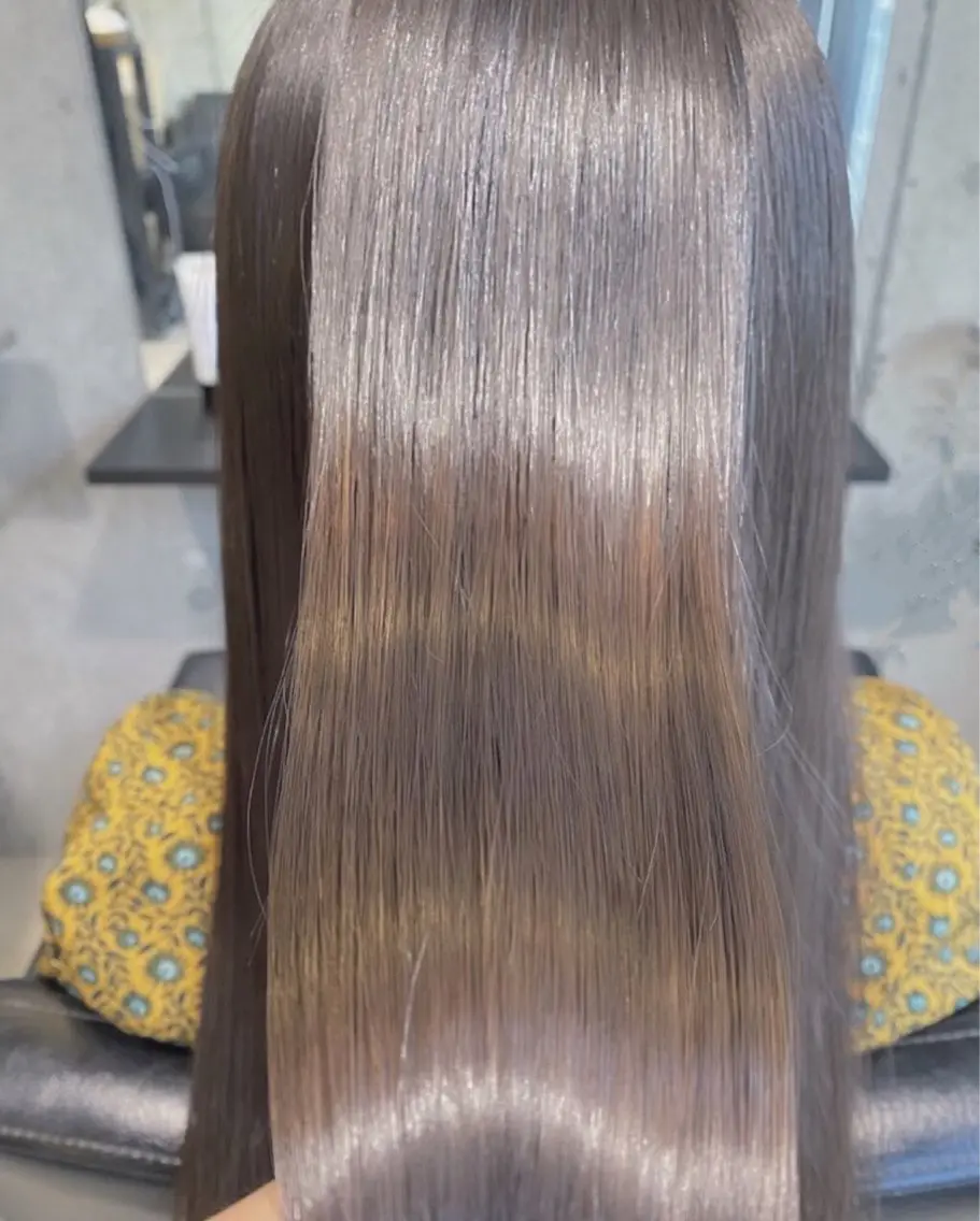 ロング カラー ヘアアレンジ 髪質改善 縮毛矯正 縮毛矯正 トリートメント ヘアセット 🕊️絹髪縮毛矯正✨ トップスタイリスト✨のヘアスタイル