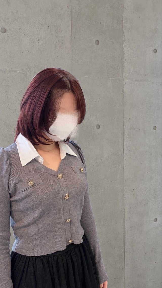 ミディアム 韓国風ヘア レイヤーカット カット ヘアカラー ROBE HAIR /愛里咲のヘアスタイル