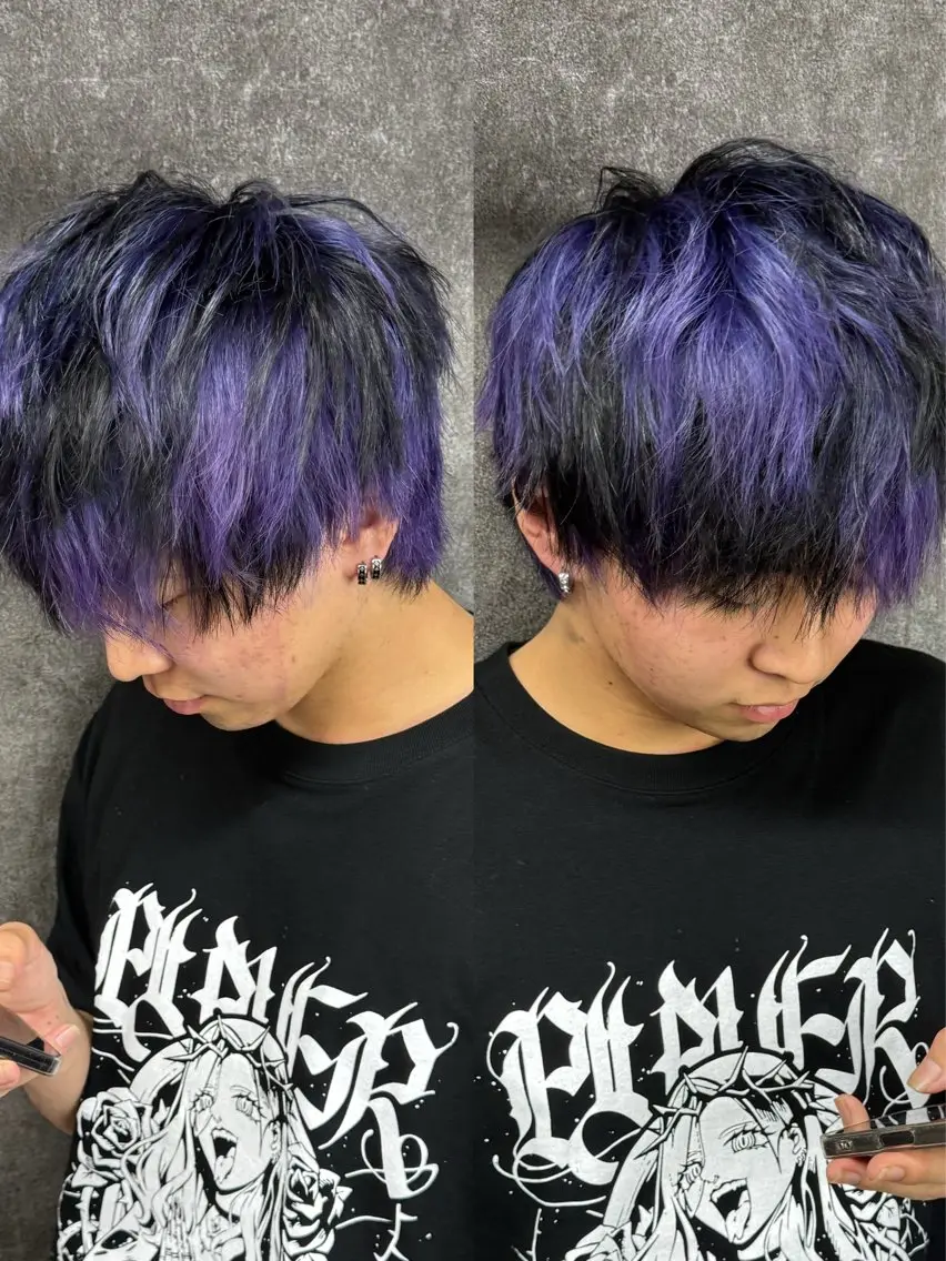 ショート カラー キッズ デザインカラー ダブルカラー manabuデザイン カラー/ハイトーンのヘアスタイル