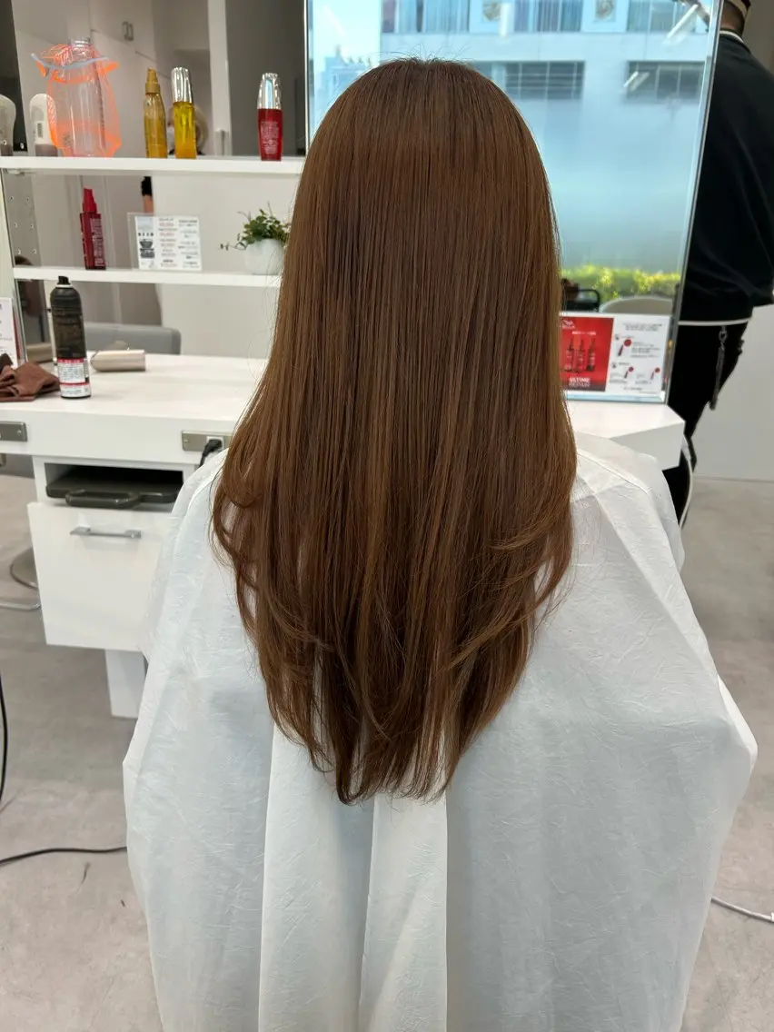 ロング レイヤーカット レイヤーカット ✨平野志織のヘアスタイル
