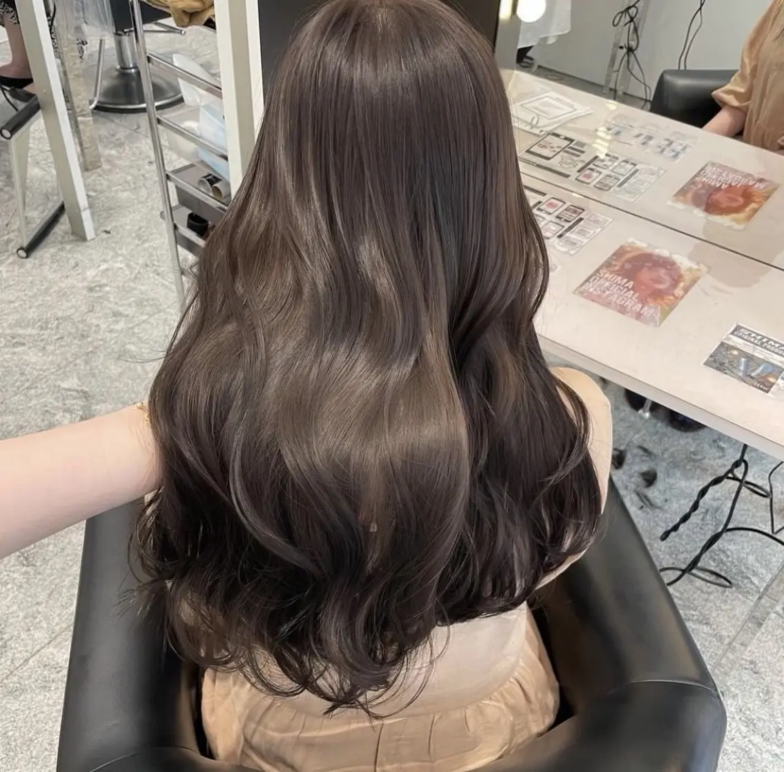 ロング カラー カット ヘアカラー トリートメント IENA髪質改善 honokaのヘアスタイル