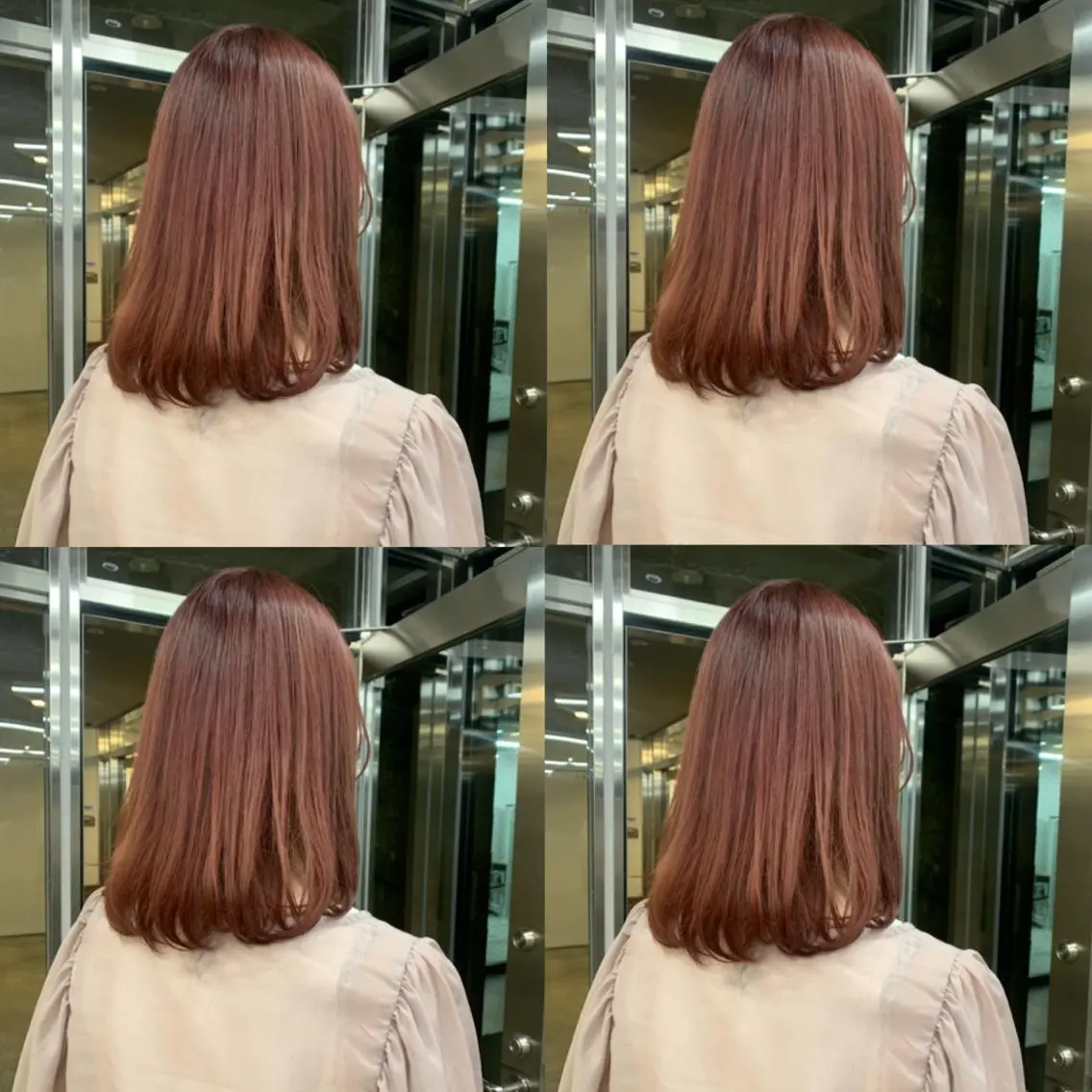 ミディアム カラー カット ヘアカラー トリートメント 透明感カラー/縮毛 矯正/YUKAのヘアスタイル
