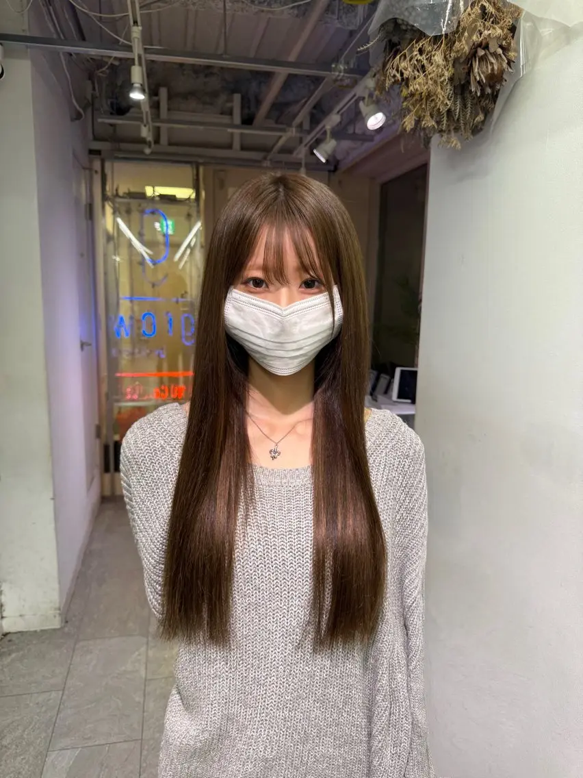 ロング エクステ 🩶ハイトーン × プルエク🩶MIWAのヘアスタイル