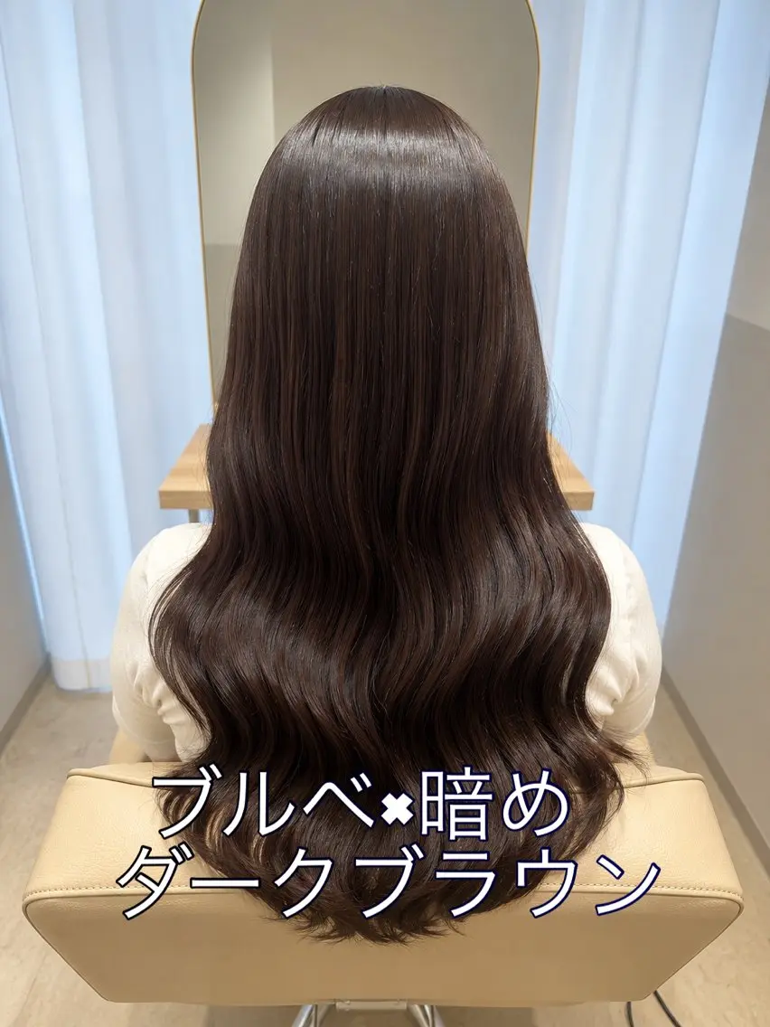 ロング カラー 骨格診断/パーソナル カラー/高梨のヘアスタイル