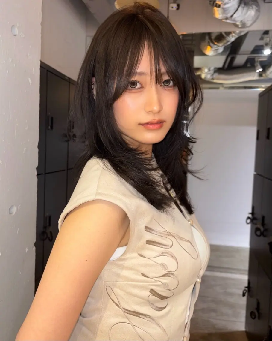 ミディアム レイヤー支持no.1 ☆笠原翔一のヘアスタイル