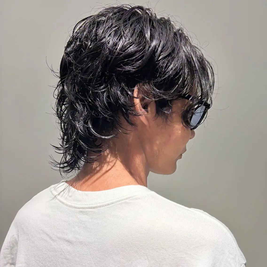 ミディアム パーマ カット パーマ 駒沢 聡のヘアスタイル