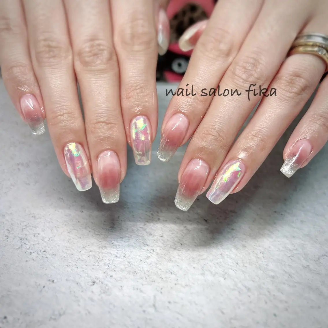 ネイル チークネイル マグネットネイル nail salon fikaのネイルデザイン
