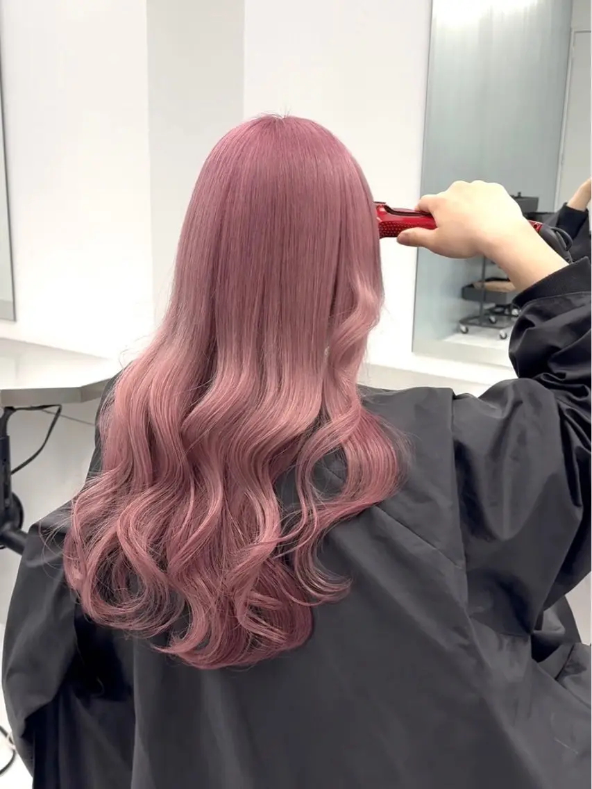 ロング カラー ピンク🎀/ベージ ュ🧸🥞/ユウキのヘアスタイル