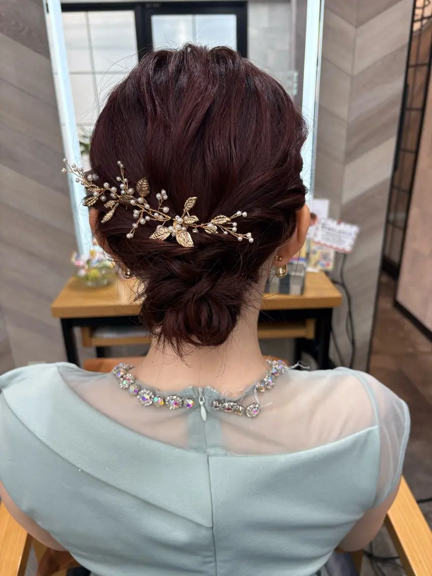 セミロング ヘアアレンジ ヘアセット SHANTi 飯塚 ヘアセット/髪質改善のヘアスタイル
