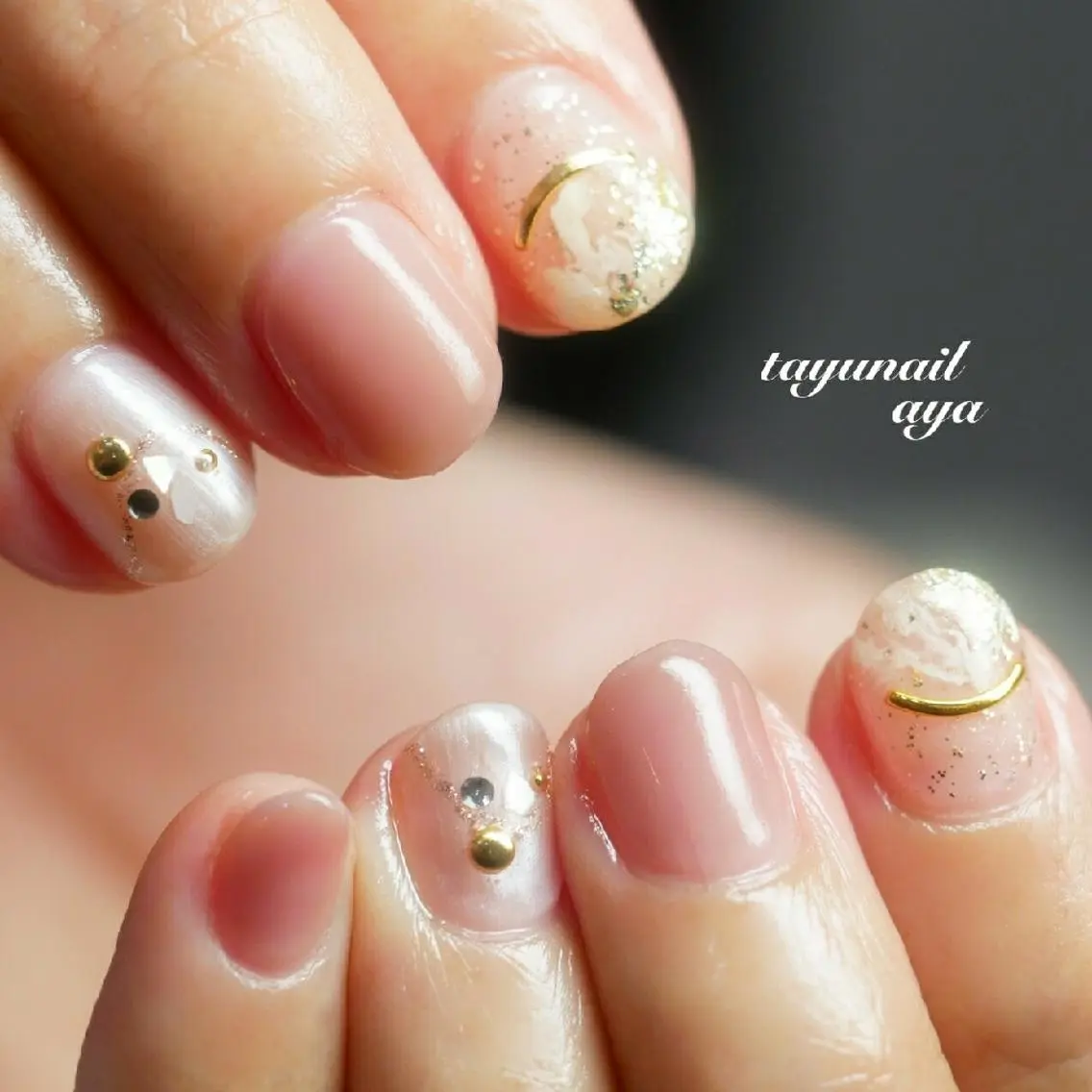 ネイル ブルー ジェルネイル パラジェル ネイルサロン 【たゆnail】のネイルデザイン