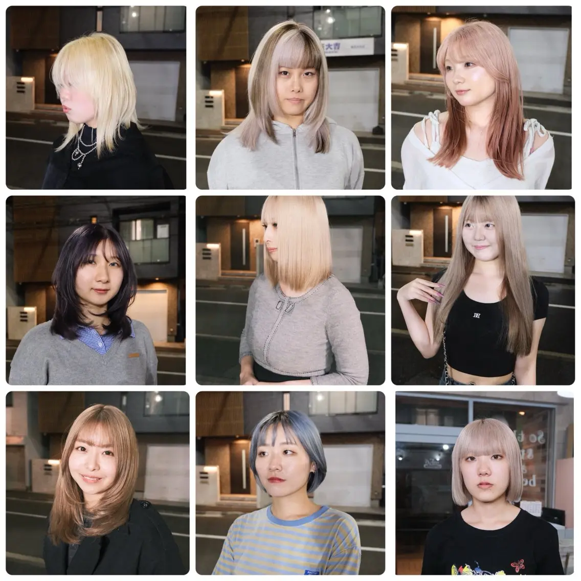 カラー ヘアカラー ブロンド/ピンク/ ミルクティー/アトムのヘアスタイル