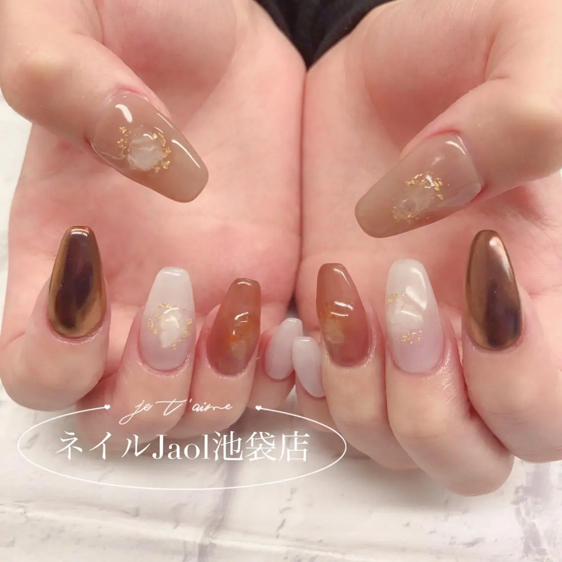セミロング ネイルJaol 池袋のネイルデザイン