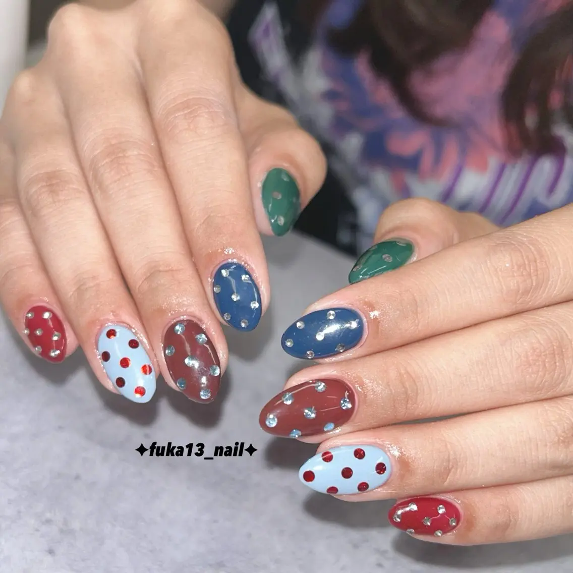 ネイル ドット 韓国ネイル 夏ネイル ハンドネイル Nail♡Fuka. /6月予約受付中のネイルデザイン