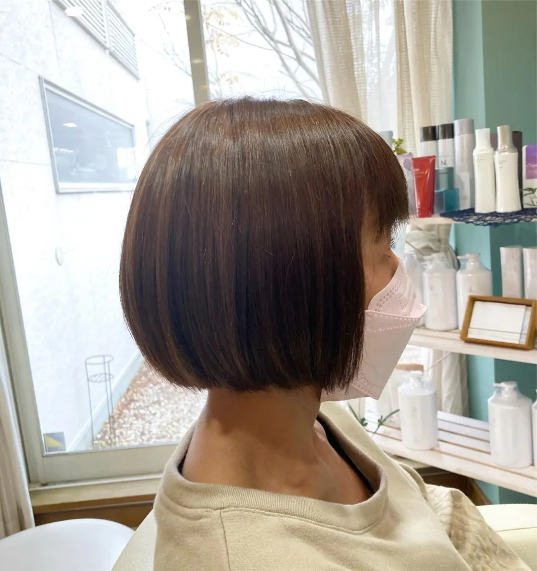 ショート カラー 谷川 穂のヘアスタイル