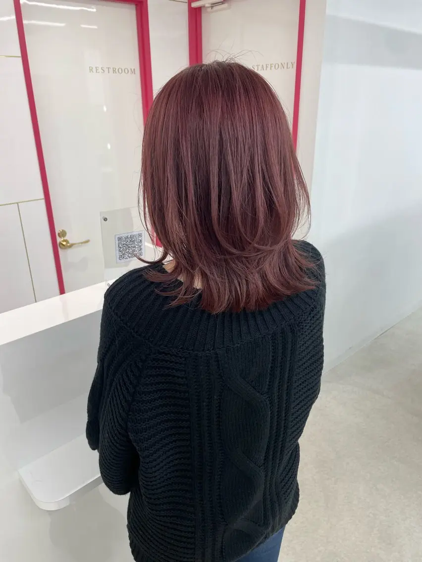ミディアム カラー カット ヘアカラー 冨木 雄斗のヘアスタイル