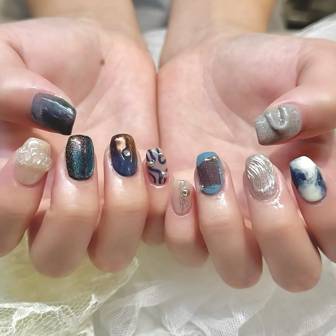 ネイル ハンドネイル 新井 ひなののネイルデザイン